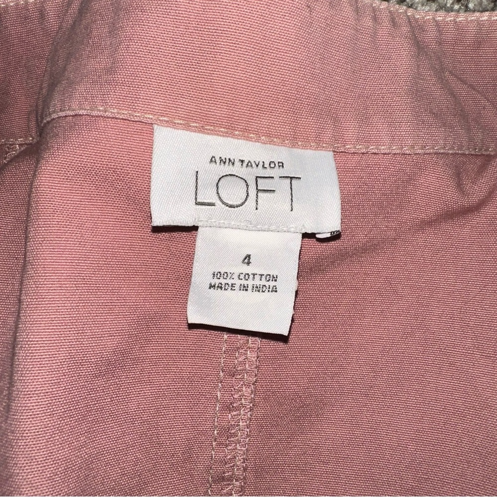 LOFT Blush Pink Button-Up Jacket - image 12
